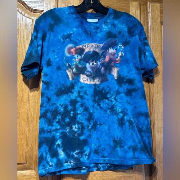 Vintage 90’s Disney Pirates of the Caribbean Tie-Dye T-Shirt Men’s Small EUC - Picture 3 of 6